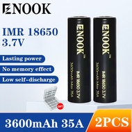 Authentic Enook 18650 3600mAh 35A 3.7v Rechargeable battery lithium ion battery （Ready Stock）