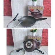 Moegen wok pan/frying pan/granite stone pan
