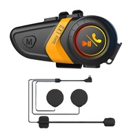 EKLEVA LX3หมวกกันน็อคมอเตอร์ไซค์ชุดหูฟังบลูทูธแฮนด์ฟรีหูฟังไร้สายหมวกกันน็อคหูฟังกันน้ำเครื่องเล่นเพ