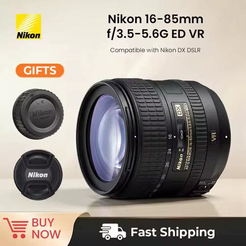 NIKKOR AF-S DX 16-85mm f/3.5-5.6G ED VR Lens For Nikon D5300 D3200 D7000 D7200 D7100 D3100 D3000 SLR