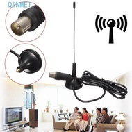 QINMEI Digital Tv Antenna, Free Channel 5dBi TV Antenna Freeview, TV HDTV Box Mini DVB-T/TV Black HD