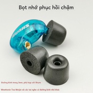 3mm Đàn Hồi Chậm Mút Tai Nghe Ốp Lưng Shure Se215 Se425 Se535 Se846 Tai Nghe Nhét Tai Bọt Bao Phụ Ki