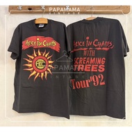 ALICE In Chains With Screaming trees Tour'92 Bio Washed vintage shirt Tour Rapama Rock Band