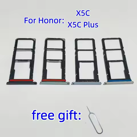 SIM Card Micro SD Card Tray chip slot card For Honor X5C X5CPlus X5C plus X5C+ nla-lx1 drawer Holder