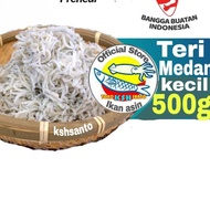 Salted anchovy fish with fine field rice, size, small - 500 grams