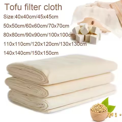 1-5pcs Large White Cotton Gauze Cheesecloth Fabric Reusable Muslin Cloth for Straining, Cooking, Tof