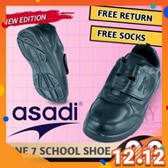 100% Original Asadi 6551 Black Shoe | Kasut Sekolah Asadi Hitam