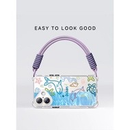 High-End Summer Ocean Whale with Lanyard Crossbody Phone Case