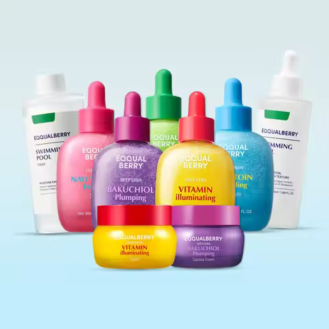 EQQUALBERRY BAKUCHIOL Plumping Serum 5000 PPM Retinol NAD Alternative Vitamin C Serum Whitening Smoo