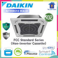 [Delivery in Klang Valley]Daikin Ceiling Cassette Air Conditioner with Built in WiFi (Non inverter) (FCC-series) [1 HP to 5HP]
