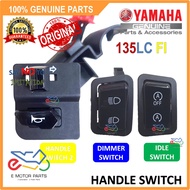 135LC FI HANDLE SWITCH HORN SWITCH DIMMER SWITCH IDLE SWITCH 100% ORIGINAL YAMAHA - B5D-H3975-00 B5D