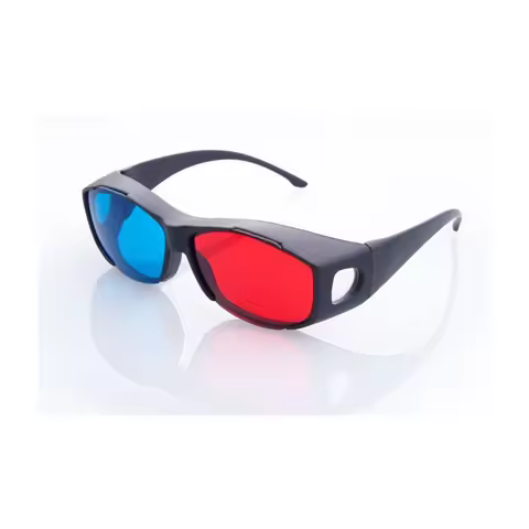 NEW Fashion Universal type 3D glasses/Red Blue Cyan 3D glasses Anaglyph 3D Plastic glasses