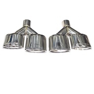 Suitable for Mercedes-Benz C-class W204E-class W212 exhaust pipe modified stainless steel flat AMG 6