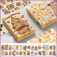 HT2 30PCS/Set Capybara Photo Card Blowfish Collector Card Double-sided LOMO card peripheral birthday