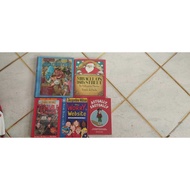 5 ENGLISH CHIOLDREN BOOKS BUNDLE- gladiators/miracle on 34th street/the worry website/terrible tudor