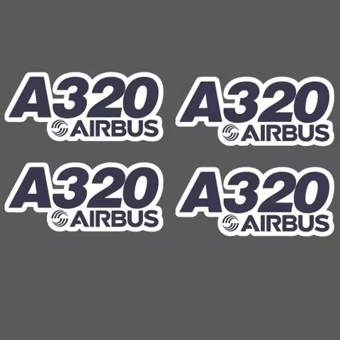 Aviation Style Text Stickers Waterproof Vinyl Decals For Luggage Decor