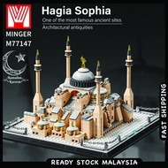 MINGER Hagia Sophia Grand Mosque Istanbul Turkey 1438pcs Masjid Architecture Building Blocks Toys Bl