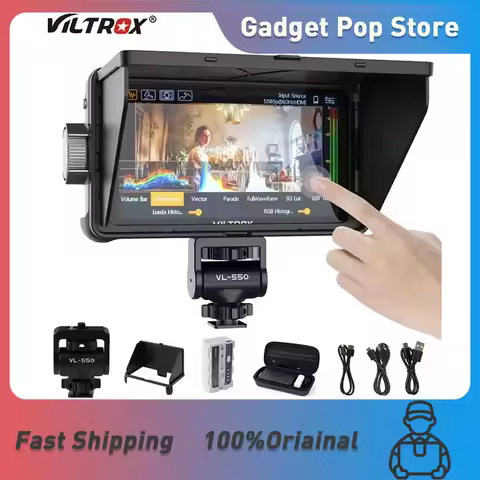 VILTROX DC-550 5.5 Inch Profissional Camera Studio Monitor 4K 30Hz HDMI Touch Screen Field 3D LUT Di