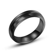 網紅同款 簡約黑金藍色戒指 時尚男戒食指指環配飾 SA1003