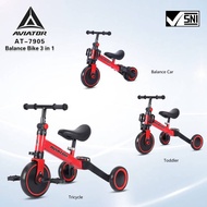 Aviator Sepeda Anak Pushbike Balance Aviator AT7905 Red