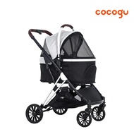 COCOGU Luxury Pet Trolley รถเข็นสัตว์เลี้ยง 2in1 สำหรับสุนัขและแมว รับน้ำหนักได้สูงสุด 15KG รุ่น BC1