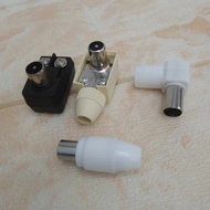 CONVERTER TV SOCKET RG59 RG6 RF AERIAL DIGITAL ATENNA PLUG MALE IN DTV CONNECTOR ADAPTER COAXIAL ARE