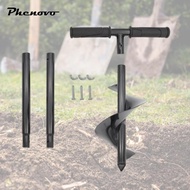 [Phenovo] Auger Drill Digging Holes Garden Auger Spiral Bit for Fence Yard Backyard
