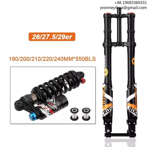 Fastace Electric Dirt Bike Fork 26/27.5/29and Downhill Rear Shock 190/200/210/220/240mm 550lbs DH Hy