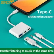 [DEMO3] Type-C to 3.5m Tablet Professional Headphone Data Transmission