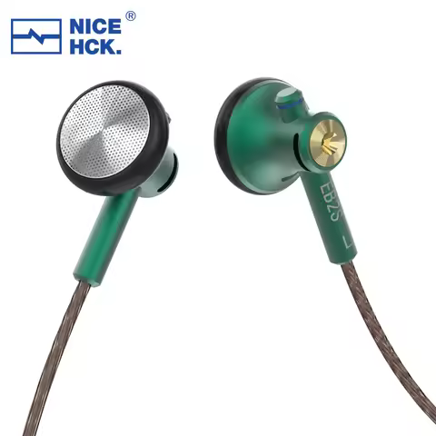 NICEHCK EB2S Metal HIFI Earbud 3.5mm 15.4mm LCP Dynamic Music Vocal Treble Earphone Wired Headset MX
