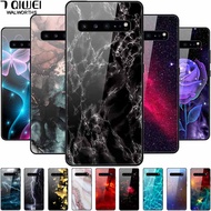 For Samsung S10 Plus Case Tempered Glass Protective back cover for Samsung Galaxy S10 / S10e Phone Case S10 + s10Plus S