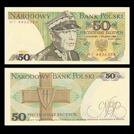 [Europe] Brand New UNC Poland 50 Zlotte Banknotes Foreign Coins 1988 P-142cbhgyt614