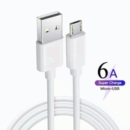Android Charging Cable 1M Micro USB (Small) 6A Fast Charging for Realme Xiaomi Tablet Mobile Phone C