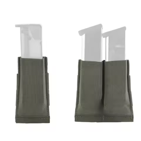 Tactical Molle Double Pistol Mag Pouch Fast Pistol Magazine Holder for 9mm .45 .40 Magazine Lightwei