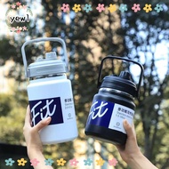 YEWW Water Bottle, 2L/2.5L Thickened Sports Water Bottles, Portable with Straw Insulated Stainless S