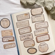 Specimen label junk journal sticker pack
