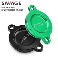 Engine Oil Filter Cap For KAWASAKI KX250F 2005-2019 KX250X KX250 2019-2024 Motorcycle Accessories CN