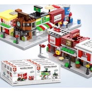 Sembo block-Mini Shops Child block toy for educational toy birthday gift ( around 60-90pcs each type