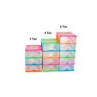 (Straight) Belihappy 3/4/5 Tier Multipurpose Small Storage Plastic Drawer/Small Item Accessories Stationery Drawer
