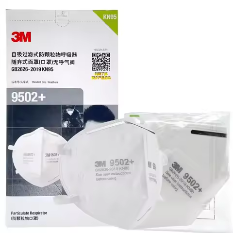3M KN95 Mask 9501 9502 Earloop Reusable Individual PackAnti Smog Protective Industrial Dust Influenz