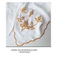 CLEAR STOCK!!!!! SHAWL SULAM KLASIK SULAM BUNGA HUJUNG SHAWL.