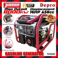 DEPRO TK8500 8KVA (8000Watt) Gasoline generator  with Electric Start, Handle & Wheel