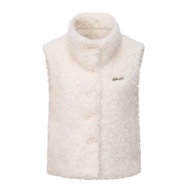 Original Design IRIS BOUTIQUE autumn 26 IS997103-IV99780-IK99783 Ivory Plush High-Neck Vest-Blue Car