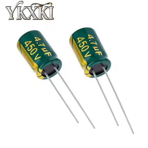 20PCS 450V 4.7UF Electrolytic Capacitor 4.7UF 450V 8X12MM Aluminum Electrolytic Capacitor