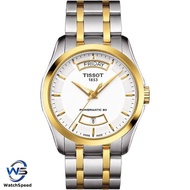 Tissot T035.407.22.011.01  T-Classic Couturier Two Tone White Dial Men's Watch
