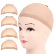FANDAMEI Wig Cap, 4PCS Nylon Wig Caps, Nude Wig Caps for Women, Stocking Wig Caps for Halloween, Cos