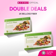 [Double Deals] 2x KITSUI Belloss Fiber 15's x 15g - Halal Detox Fiber Drink | Sembelit | Supplement 