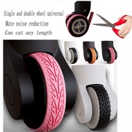 4pcs Luggage Wheel Protector Suitcase Wheels Ring Rubber Ring Protector Luggage Wheel Cover silicone