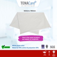 TENACARE White Pillowcase / Sarung Bantal Putih (Hospital Grade) - 510mm x 760mm