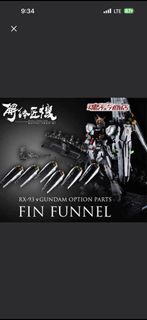 全新現貨-啡盒未開 - RX 93 解體匠機 浮遊炮 配件包 / Metal structure RX 93 v gundam option parts fin funnel